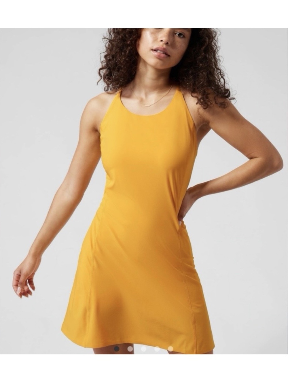 Athleta Radiant Sunrise Yellow Infinity Dress